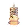 LED Candle Lights Romantic Rose Shadow Flameless LED Candles Battery Operated Pillar Lamp for Valentines Wedding Decorations Home