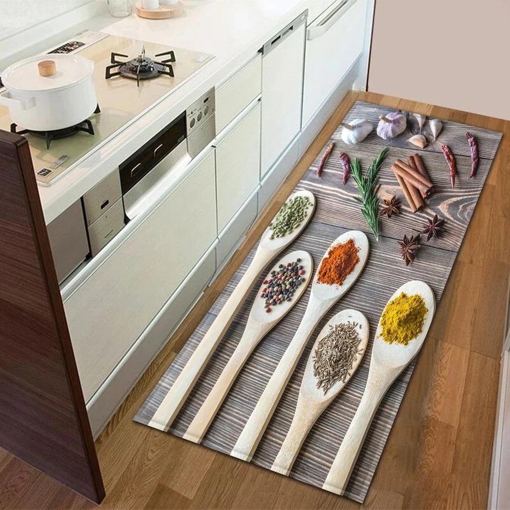 Flavoring Fruit Floor Mat Vegetable Carpet for Kitchen or Entrance Washable Non-Slip Rug Home Decor Large Size for Household Use