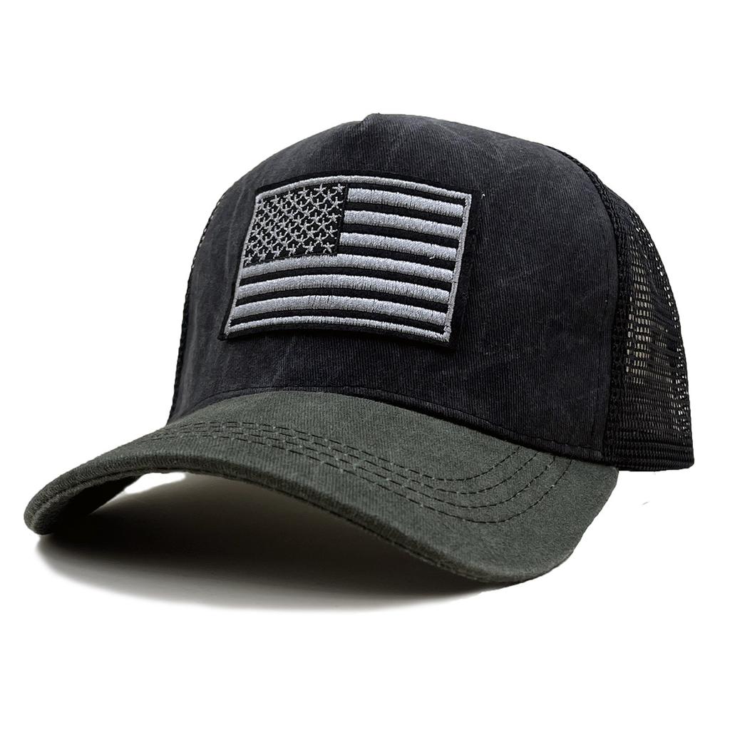 Hat Men'S Summer American Flag Cap Sun Protection Sun Hat Outdoor Sports Mountaineering Baseball Cap