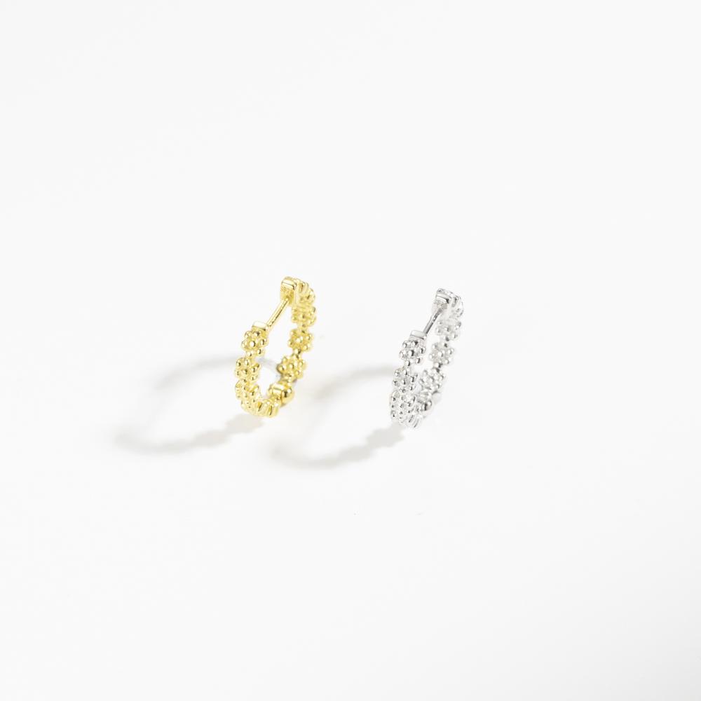 ANDYWEN Стильные великолепные серьги-кольца из стерлингового серебра 925 пробы с позолоченным цирконием, женские простые ювелирные изделия