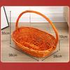 Твердость Ротанг Плетеная Тканая Сервировочная Корзина Ручной Работы 8 Стилей Корзина для Хлеба Фруктов Овощей Разноцветная
