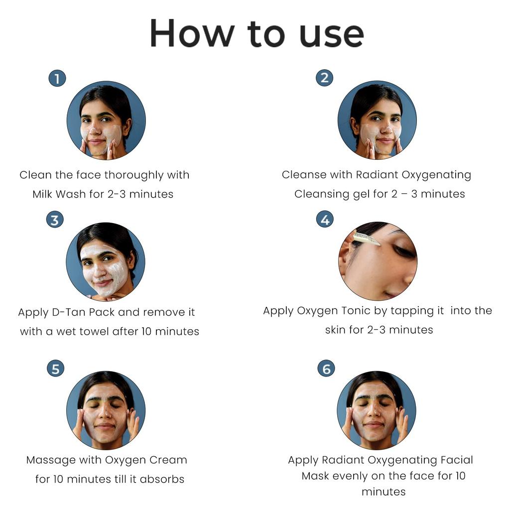 O3+ Bridal Facial Kit Oxygenating Glow 81gm X  Pack of 2 10-Step Skincare Regimen for Radiant Skin