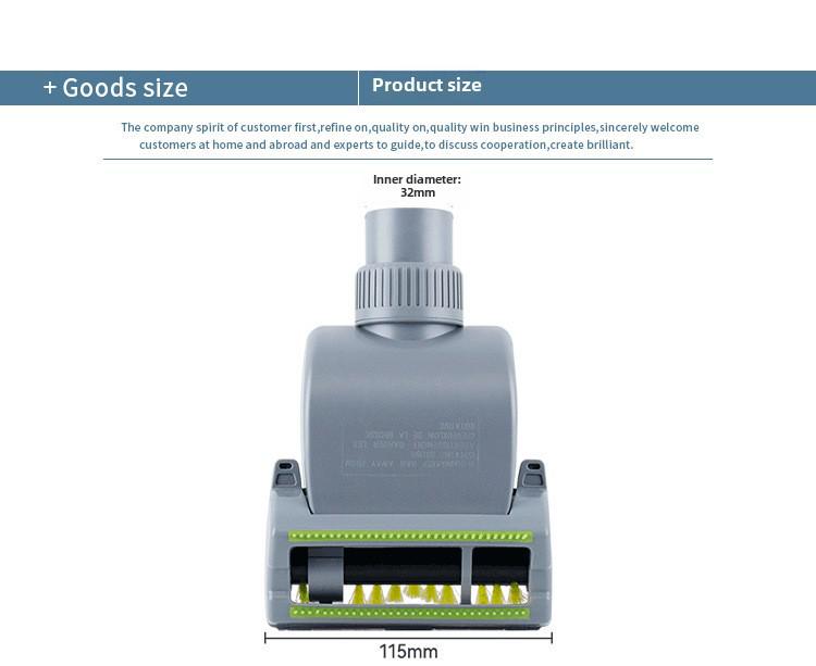 Аксессуары для бытовых пылесосов Huixi: Всасывающая головка, пылевая щетка, щетка для удаления клещей, пневматическая конструкция, диаметр 32–35 мм.