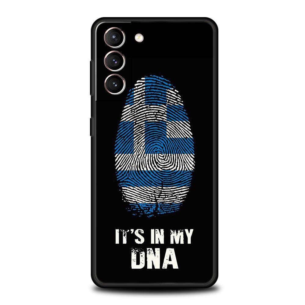Греция Греческий Флаг Чехол для Телефона для Samsung Galaxy S24 S23 S22 S20 S21 FE Ultra S10 S10E S9 S8 Plus 5G Мягкий ТПУ Чехол Capas Fundas