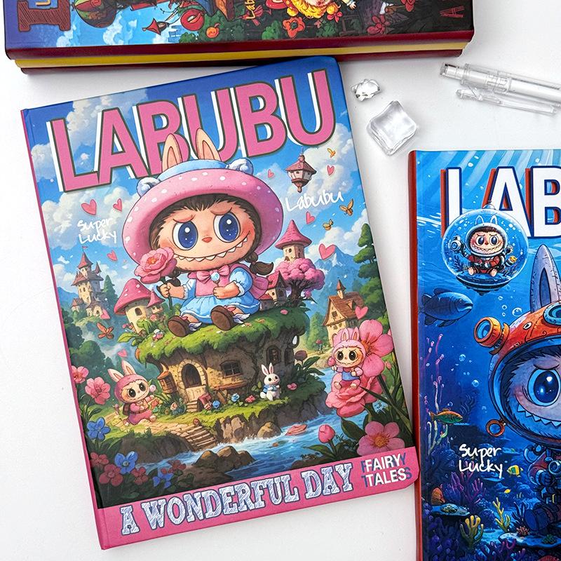 Labub A5 Notebook High-value Cartoon Horizontal Line Book Cartoon Hand Account Book Student Super Thick Notepad