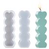 5 Grids Heart Shape Epoxy Resin Mold DIY Heart Shape Heat and Cold Resistant Moulds for Chocolates Soaps Cake Baking