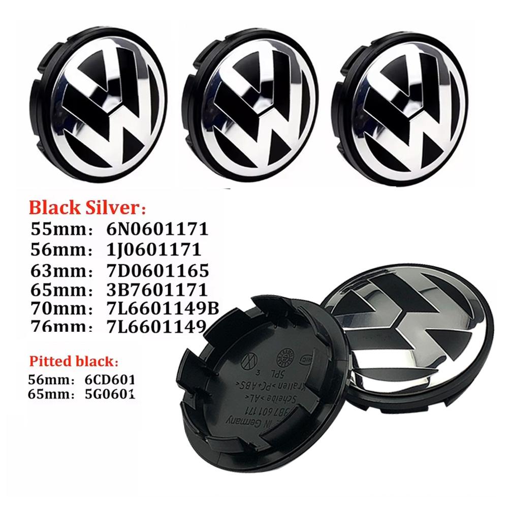 FD-103B7601171 4pcs 55mm 56mm 65mm 70mm Car Styling Wheel Center Cap Hub Covers Badge Accessories For VW Volkswagen 1J0601171