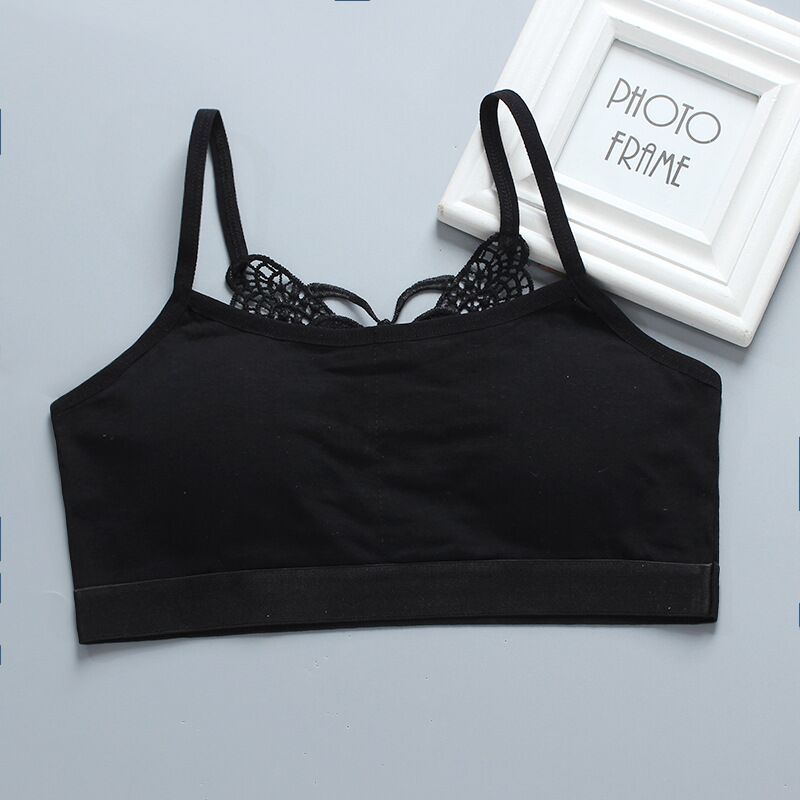 Тренировочный бюстгальтер для девочек, нижнее белье для подростков, дышащий мягкий жилет для подростков 8-16 лет