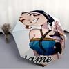 Personalized Name K-KPop Demon Hunters Print Umbrella - Automatic Open/Close, Eight-Rib Durable Frame, Automatic Folding Umbrella