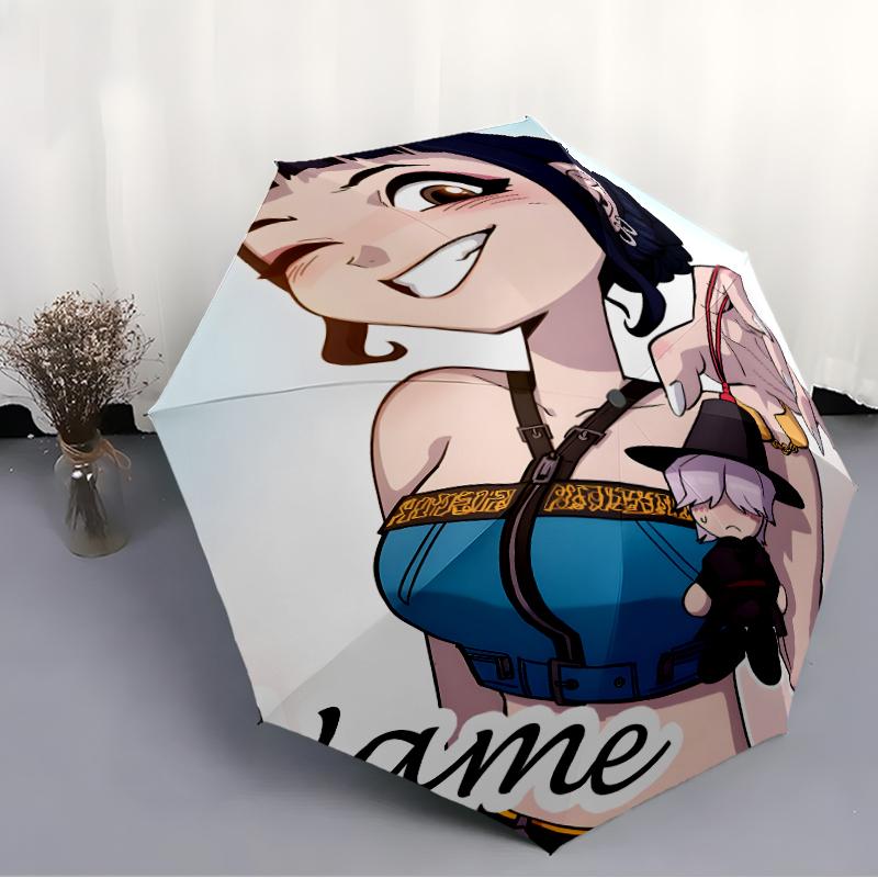 Personalized Name K-KPop Demon Hunters Print Umbrella - Automatic Open/Close, Eight-Rib Durable Frame, Automatic Folding Umbrella