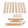 12Pcs Weaving Shuttle Kit for Looms Beech Wood Shuttles Tool Set for Kids Adult Beginners Handcraft