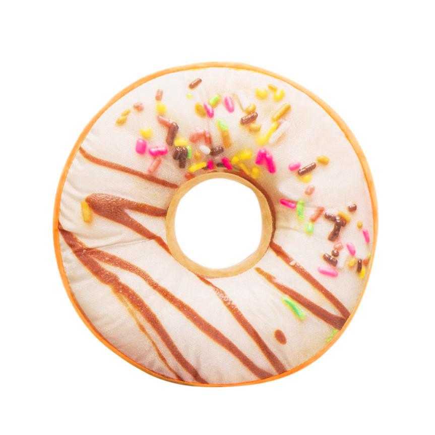 1 упаковка мягких плюшевых подушек, наполнителей для сидений, чехлов для подушек в виде пончиков, декоративных подушек для дивана