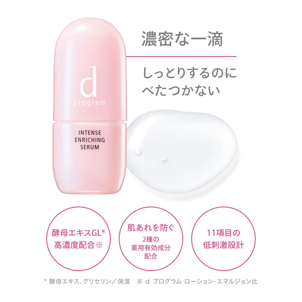 D Program Лечебная концентрированная сыворотка Интенсивная обогащающая сыворотка Сменный блок Для чувствительной кожи Для рецидивирующих проблем с сухостью 45 мл [Официальный] [Квази-лекарство]