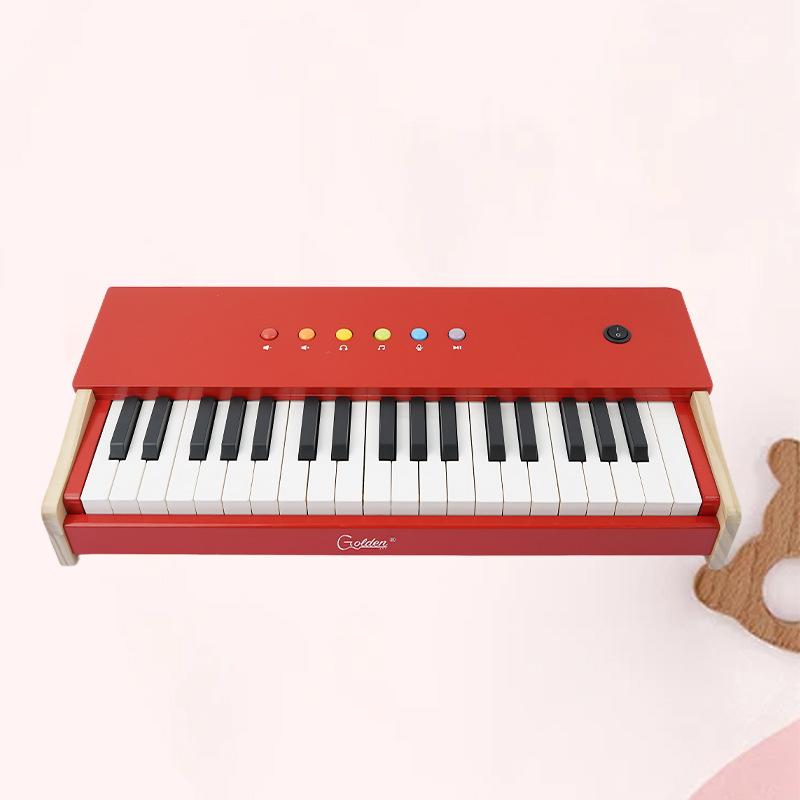 Деревянное детское пианино для младенца мальчика девочки, 18/25/37 клавиш, начальная электронная клавиатура, можно играть, подарок на день рождения для родителей и детей
