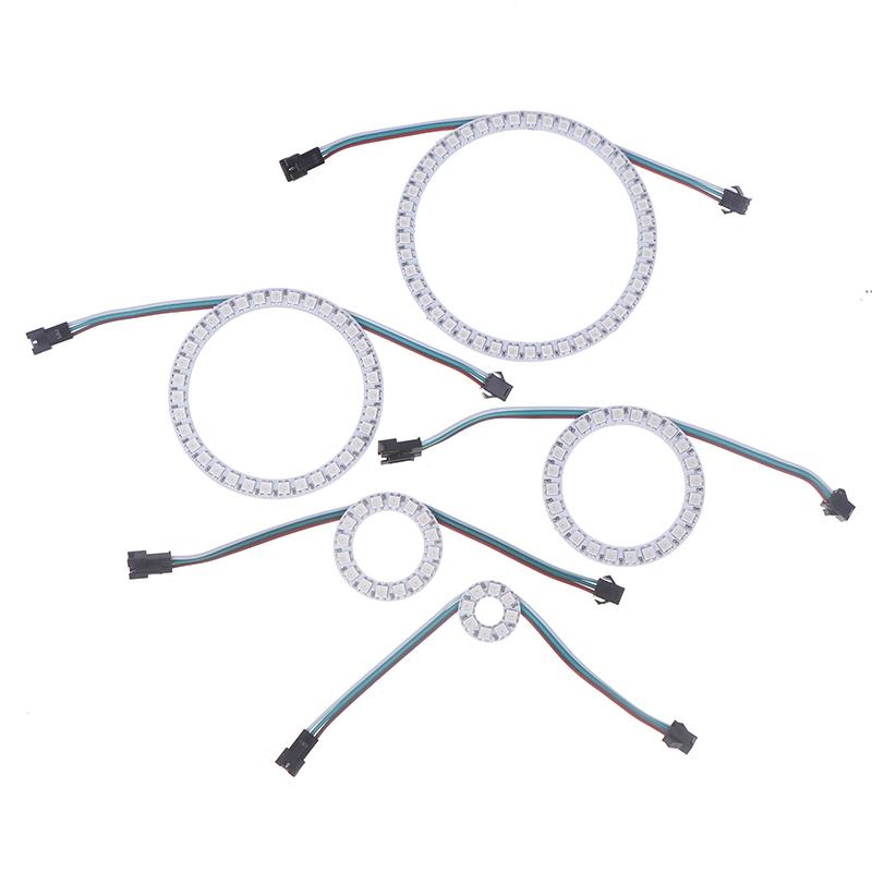 Ws2812B адресуемое светодиодное пиксельное кольцо 8/16/24/35/45 светодиодов Ws2812 RGB светодиодное диодное кольцо цветной встроенный светодиод Ic