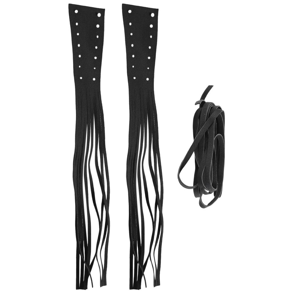 Чехлы на тормозные рычаги мотоцикла, 16 дюймов, бахрома клатча BikerPU, длинные кисточки для CruiserChopper, аксессуары для отделки мотоцикла