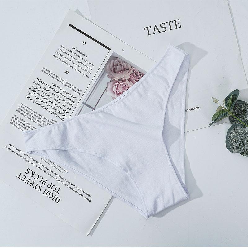 Хлопковые трусики с низкой талией, сексуальные женские трусы, однотонное дышащее удобное нижнее белье, женские хлопковые трусы, бесшовное нижнее белье