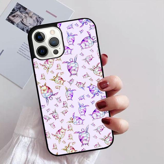 Милый Чехол для Телефона с Рисунком Черепах Для iPhone 17 Air 14 13 12 16Pro Max 15 Plus Max Чехол-Оболочка coque