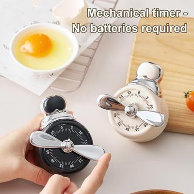 Магнитный Механический Кухонный Таймер Без Батареек Ретро Будильник Для Готовки Выпечки Обучения Инструмент Обратного Отсчета