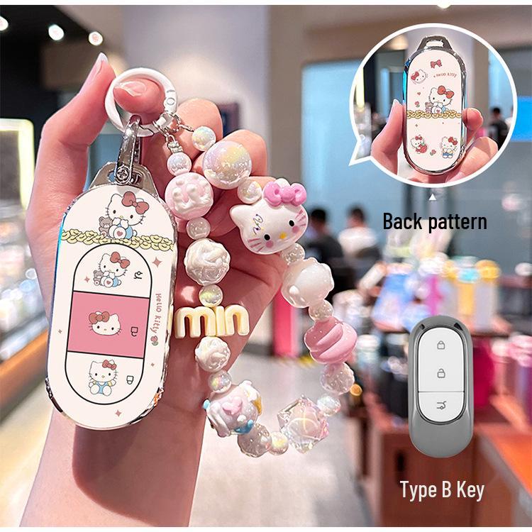 Чехол для ключа Leapmotor C11/T03/B10/S01/C01, мультяшная защитная оболочка с полной оберткой