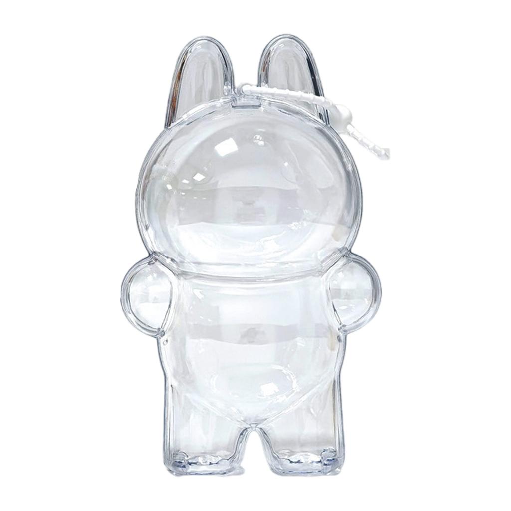 3rd Gen Doll Display Case for LABUBU Figure Dolls with Hanging Hook Protective Case for Plush Keychain Pendant Dustproof