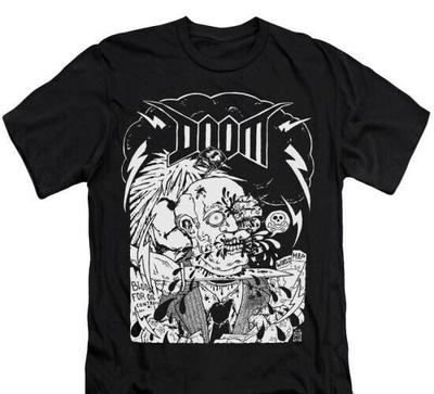 Футболка Doom - атрибутика группы, инди-рок, панк, готика, унисекс.