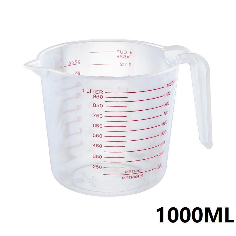 250/500/1000ML Easuring Cup Silicone Measuring Cups and Spoons Plastic Jug Digital Kitchen Scale Baking Tools Timer Accessories