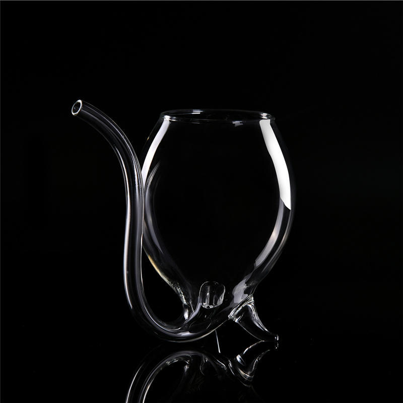 Бокал для красного вина «Вампир Дьявол», 300 мл, кружка со встроенной трубочкой для питья