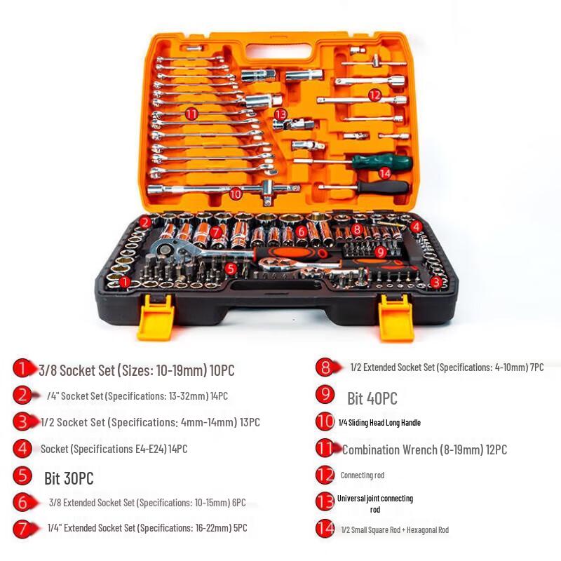 Tie Lan Automotive Repair Socket Tool Kit