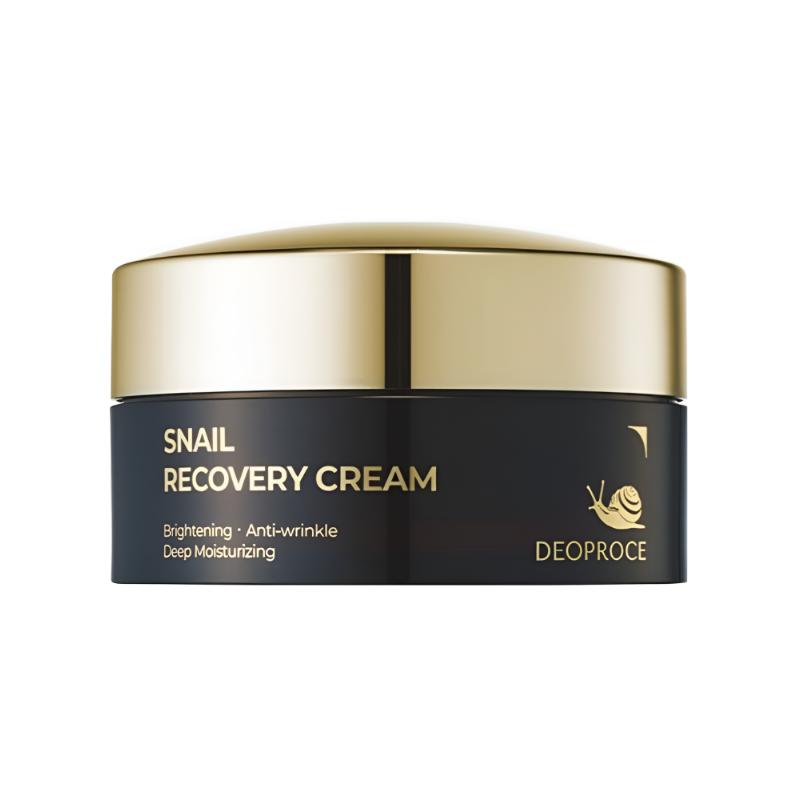 Deoproce Snail Recovery Cream Repairing and Hydrating Face Moisturizer 100g Anti Aging Wrinkle Care for Smooth Skin