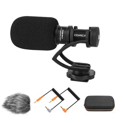 Микрофон для камеры COMICA VM10 II, Внешний конденсаторный микрофон-пушка, Ультралегкий 34,2 г, Направленный захват звука, Без батареи, Смартфон M