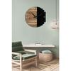 Wooden Modern Wall Clock, Hall Wall Clock, Living Room Wall Clock, Home Gift, 42cm