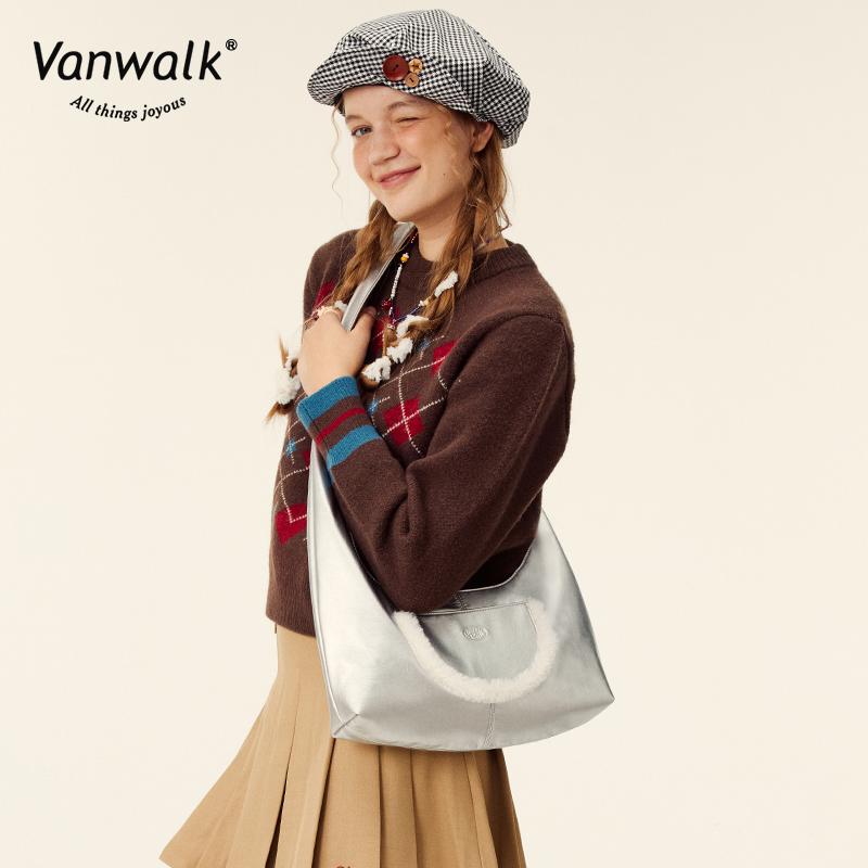 Сумка-шоппер Vanwalk Полумесяц [Серебристый]