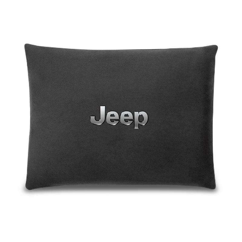 Car Headrest Cover Auto Seat Cover Head Neck Rest Pillow For Jeep Grand Cherokee Wrangler JK Gladiator Compass Renegade Patriot AKT1