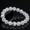 Hongchu Crystal Natural Snowflake Phantom Round Bead Bracelet  Natural White Snowflake Phantom Bracelet