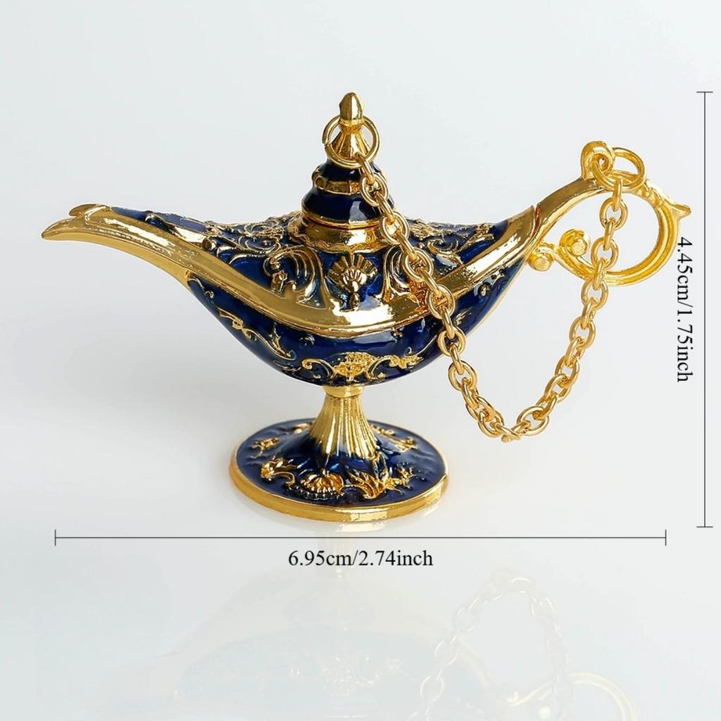 Tiny Size Aladdin Magic Genie Lamps - Classic Vintage Magic Genie Light Costume Lamp for Home Wedding Table Decoration