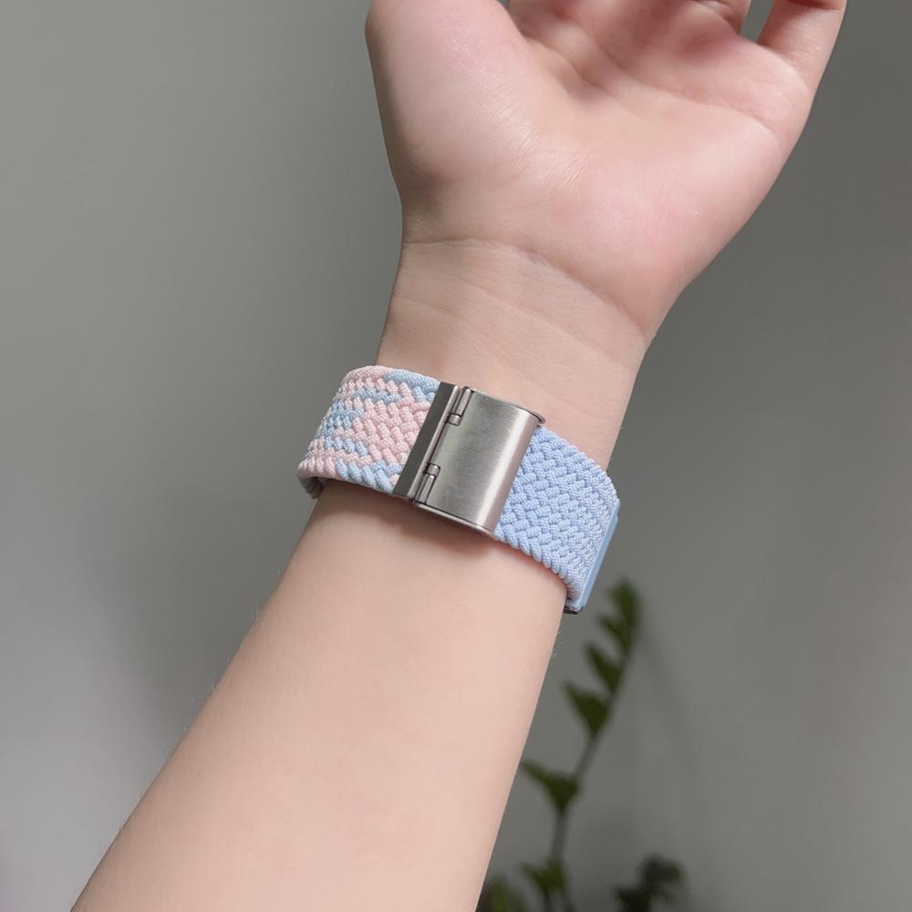 Ремешок Band Для Samsung Galaxy Watch 7 FE 5 Pro 4 . 6 классических 44мм 40мм плетеных нейлоновых спортивных ремешков correa для Galaxy Watch 7