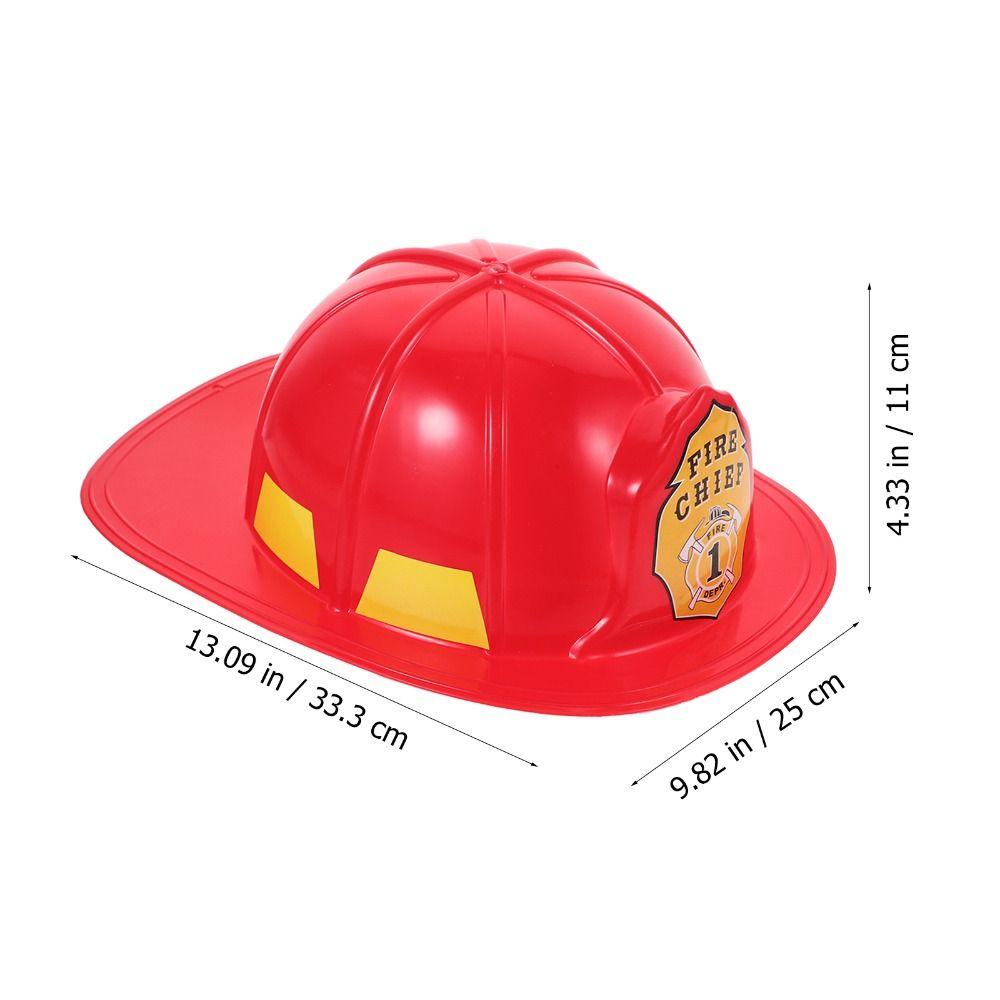 Fireman Hat Simulation Fireman Hat Adjustable Fireman Hat Toy Fireman Safety Helmet Interactive