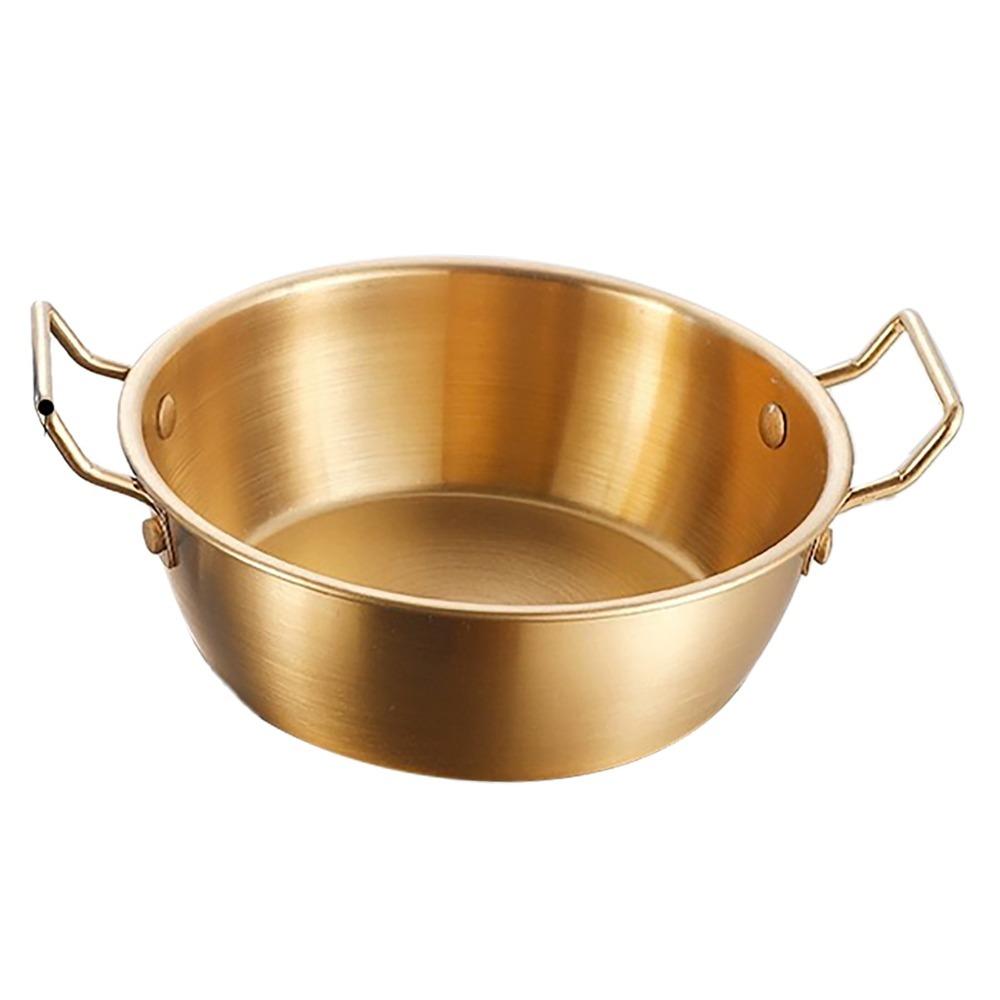 Rustless Steel Serving Bowl Round Deep Appetizer Bowl Practical Food Basin Fruit Storage