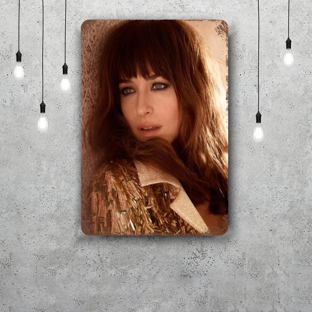 Dakota Johnson Vintage Metal Tin Signs Posters Decor Retro Metal Plaque Wall Art Decor for Garage Bar