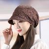 "2022 Spring/Summer Women's Soft Brim Floral Octagonal Cap for Bald and White Hair Coverage"