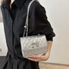 Rhombus Chain Bag Women's 2025 New Trendy High-end Fashion Summer Versatile Shoulder Messenger Bag Small Square Bag