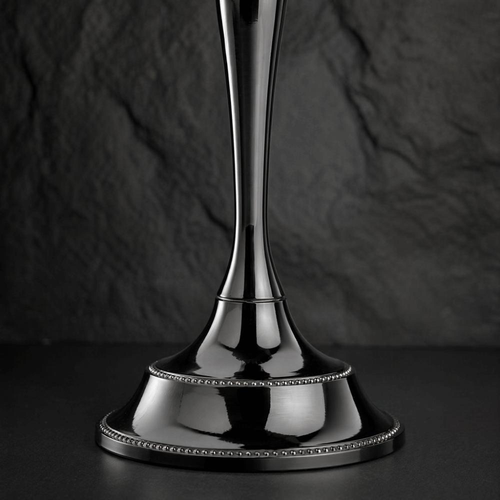 Metal Antique Metal Candle Holder Black Classic Indoor Ornament  Hotel Indoor Layout
