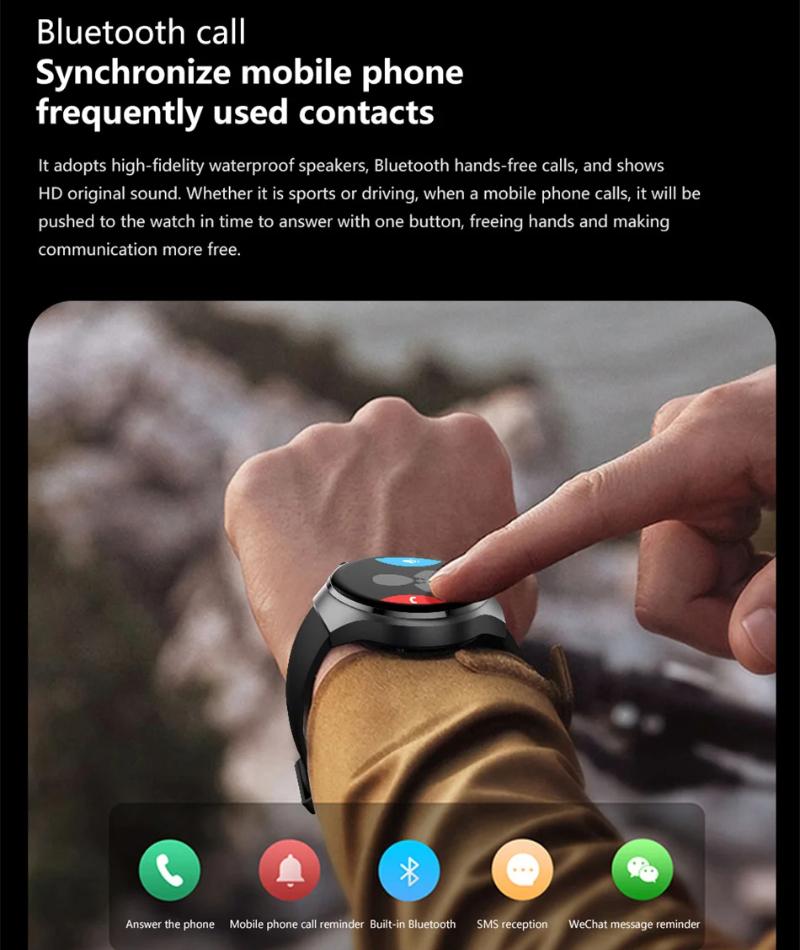 2025 Новые часы Pro GPS NFC Смарт-часы Мужские 360*360 AMOLED Экран Пульс Bluetooth Звонок IP68 Водонепроницаемые Мужские Смарт-часы