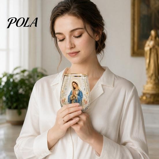 Высококачественная стеклянная посуда Кружка Faith, Прозрачная кружка без свинца, с религиозной тематикой, Позолоченные края, Стильная, Детализированная, Христианская