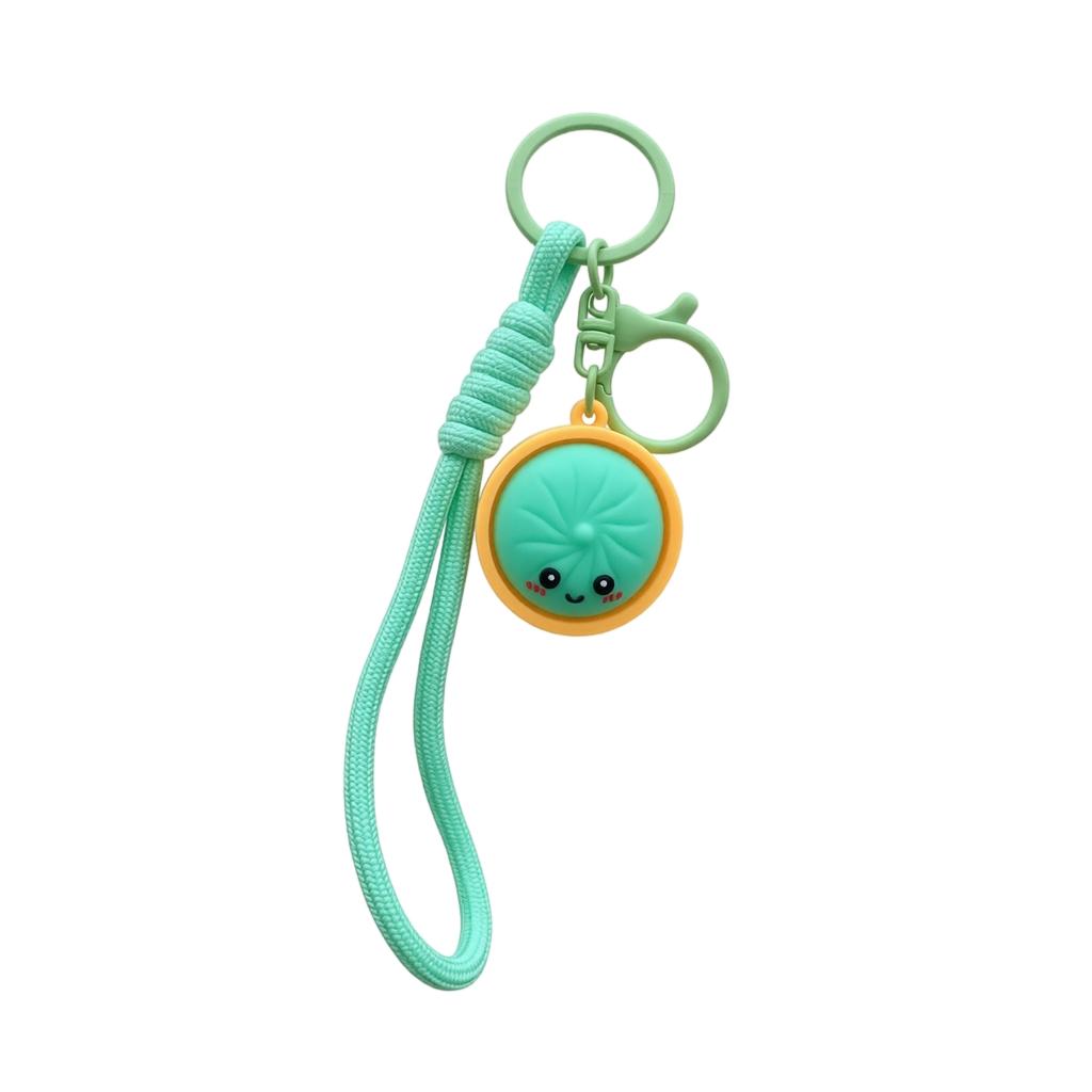 Стресс-игрушка-брелок в виде паровой булочки для сжатия и fidgeting
