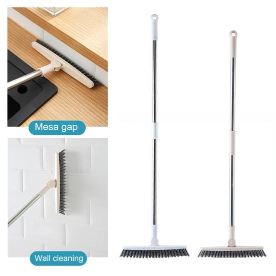 Щетка для пола Эргономичный дизайн Сверхпрочная щетка для пола с длинной ручкой и V-образной головкой Многоцелевое чистящее средство