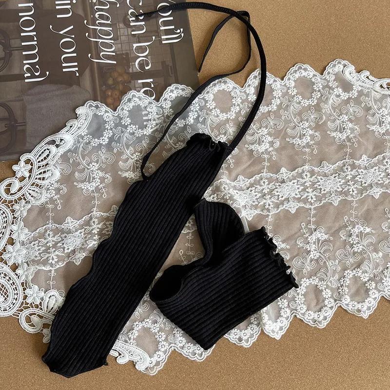 Носки Chic Simplicity Kids для девочек, корейская мода, однотонные носки с бантом и оборками, осенние мягкие хлопковые детские школьные носки