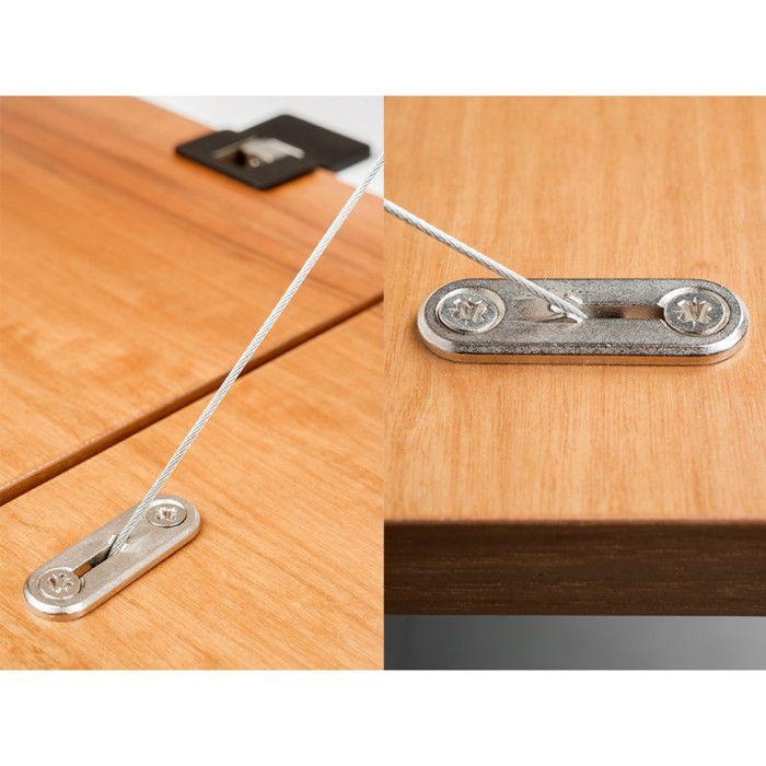 Emuca mécanisme de porte relevable miniwinch avec couvercle, 10kg, acier et plastique, gris