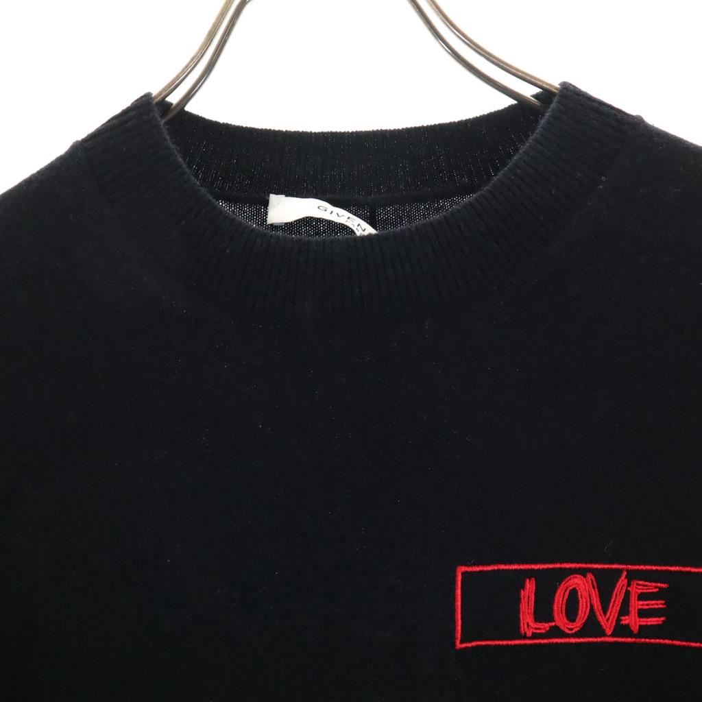 Givenchy Сделано в Италии 100% кашемир Свитер с длинным рукавом XS черный трикотаж Женский Б/У